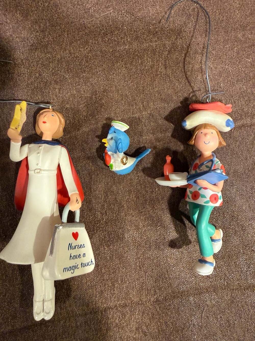 Hallmark Nurse with a Magic Touch Christmas Ornament Lot